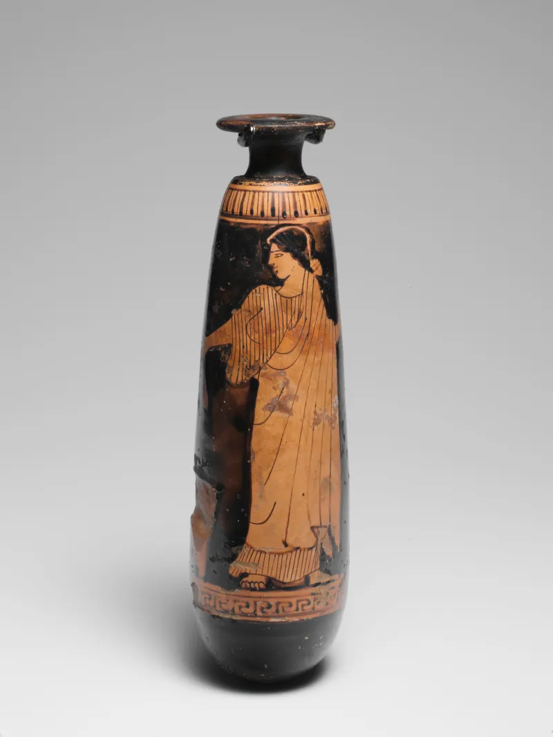 Terracotta Alabastron (Perfume Vase) Met 