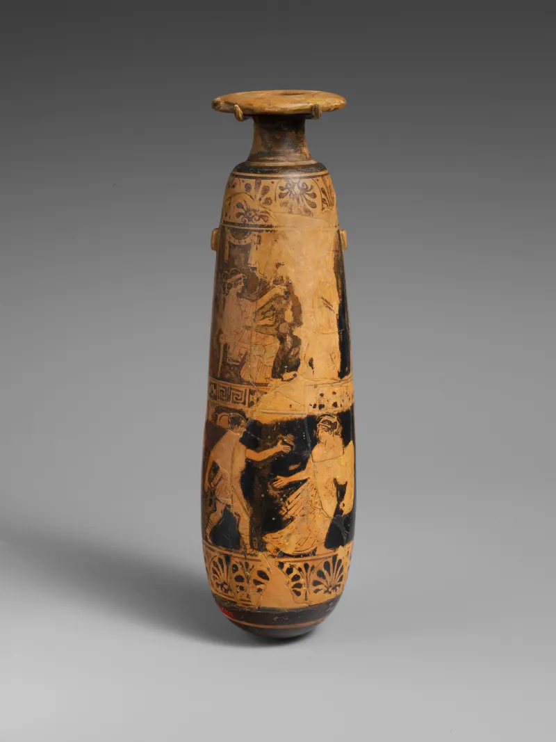 Terracotta Alabastron (Perfume Vase) Met 