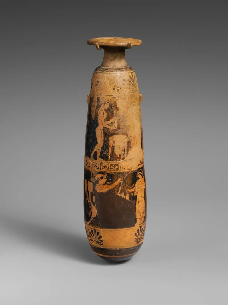 Terracotta Alabastron (Perfume Vase) Met 