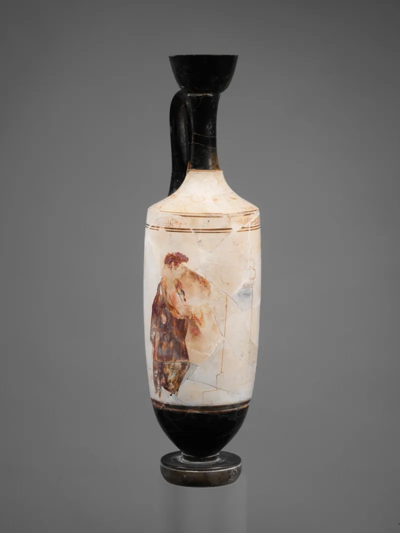 Terracotta Lekythos (Oil Flask) Met 
