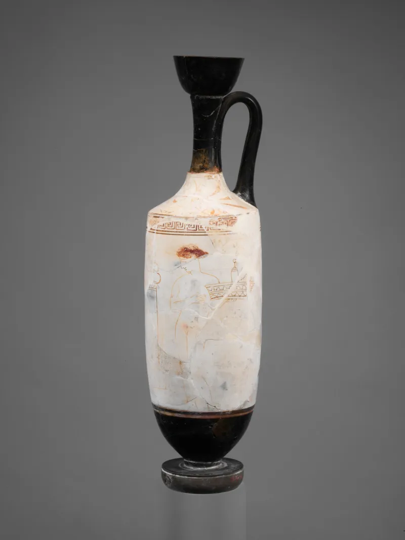 Terracotta Lekythos (Oil Flask) Met 