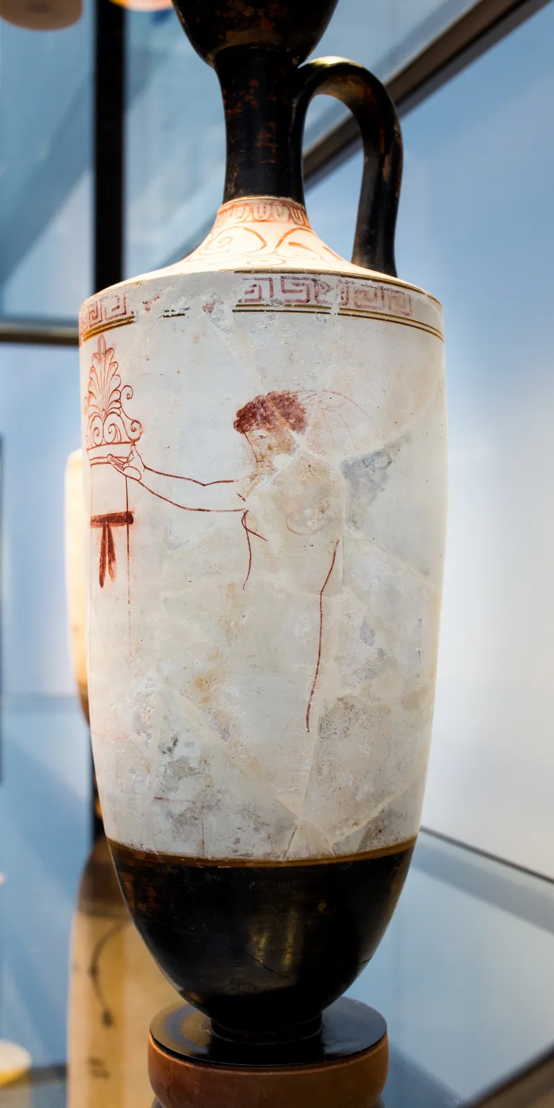 Workshop Of The Bird Painter Arv 1235 Extra - Young Warrior And Mourning Woman At Tomb Stele 