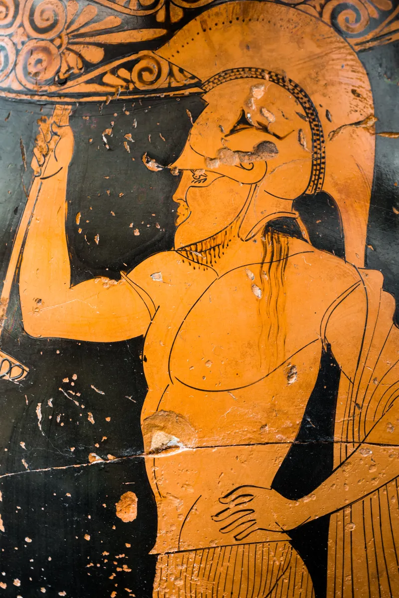 Boreas Painter - Arv 539 42 - Hoplite Departing - Man And Youth - Roma Mnevg - 