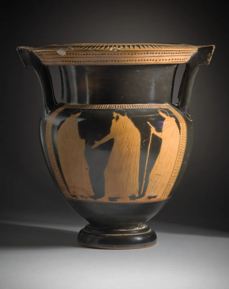 Column-Krater With Dionysos Marching With Two Satyrs Lacma (2 Of 