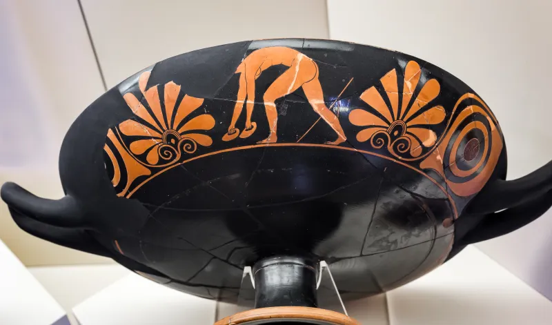 Bowdoin-Eye Painter - Arv 167 7 - Youth With Wineskin And Oinochoe - Athlete With Halteres - Athlete With Pick - Roma Mnevg 50448 - 