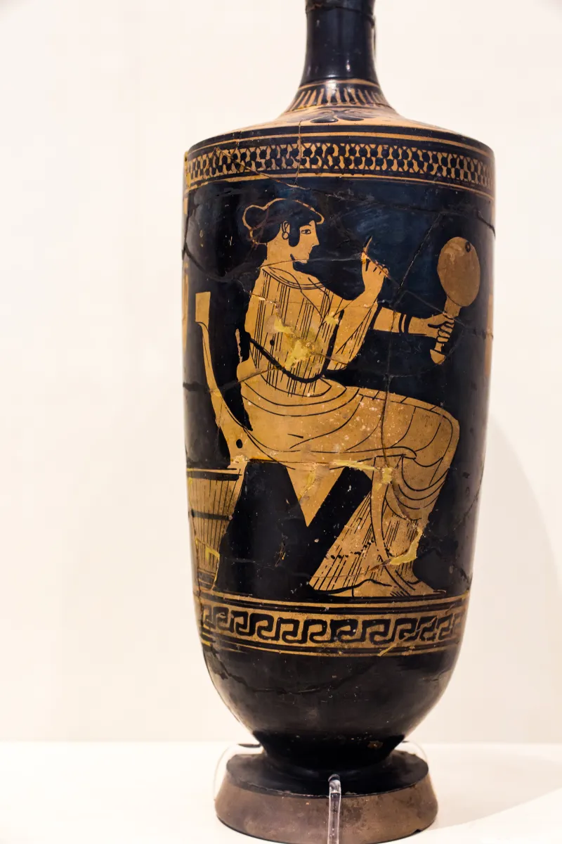 Bowdoin Painter - Arv 682 106 - Woman Seated With Mirror - Athens Nam 