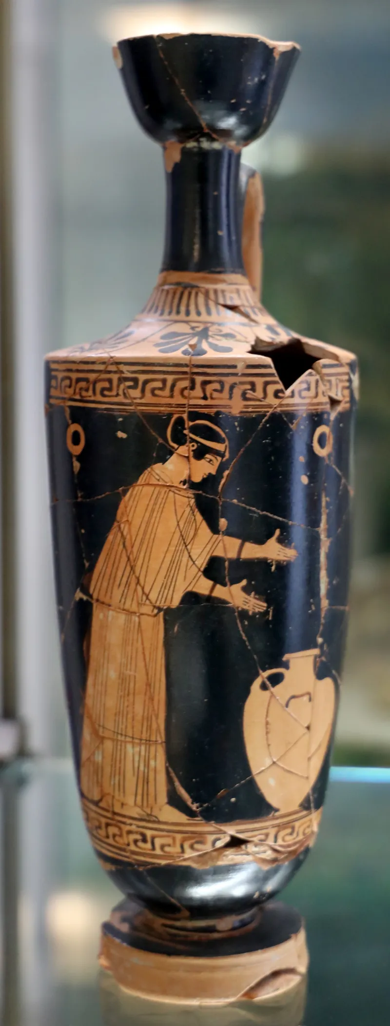 Pittore Di Bowdoin, Lekythos Con Donna Alla Fonte, 450 Ac Dalla Necropoli Della Carrara A 