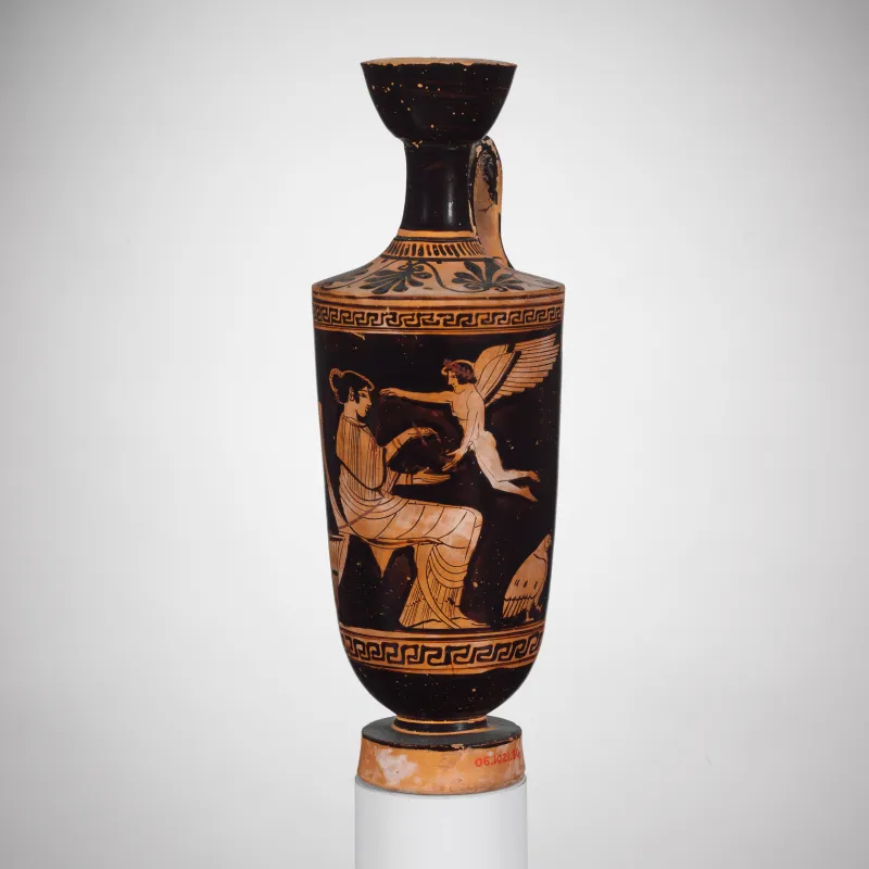 Terracotta Lekythos (Oil Jar) Met 