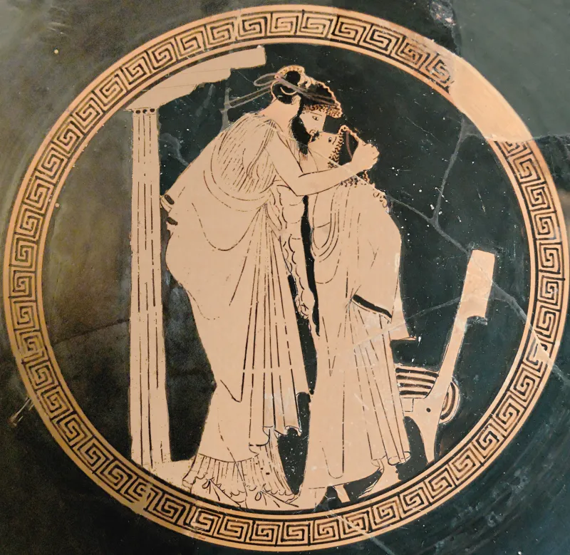 Kiss Briseis Painter Louvre G278 