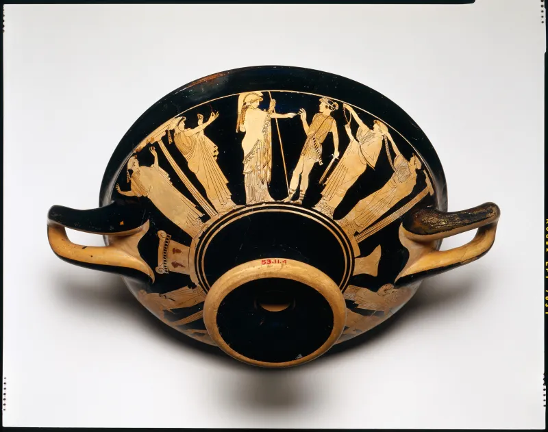 Terracotta Kylix (Drinking Cup) Met 