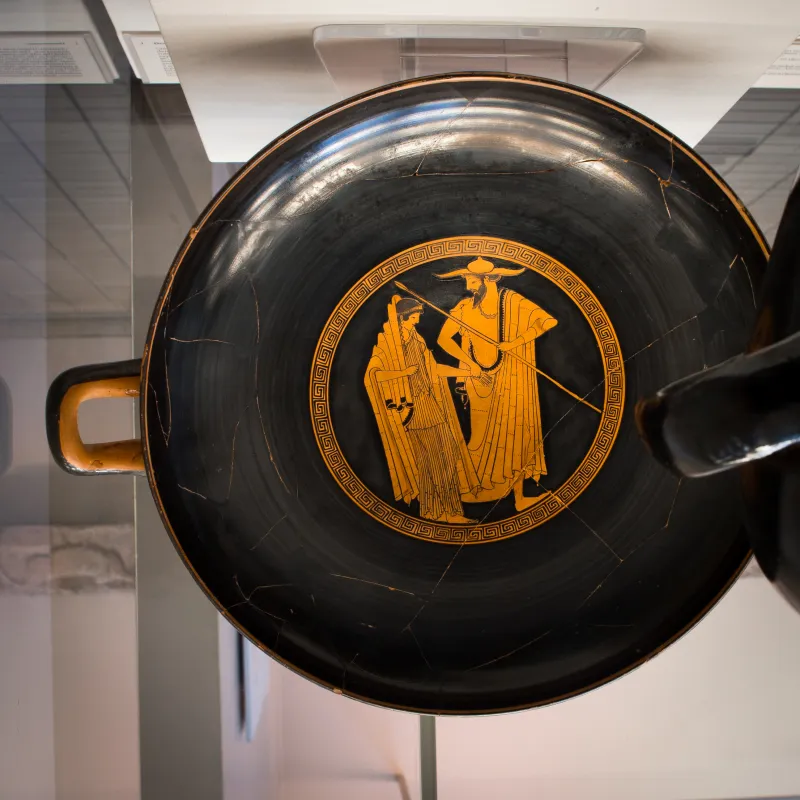 Brygos Painter Arv 369 2 Man Leading Woman - Quarrel And Vote For The Arms Of Achilles 