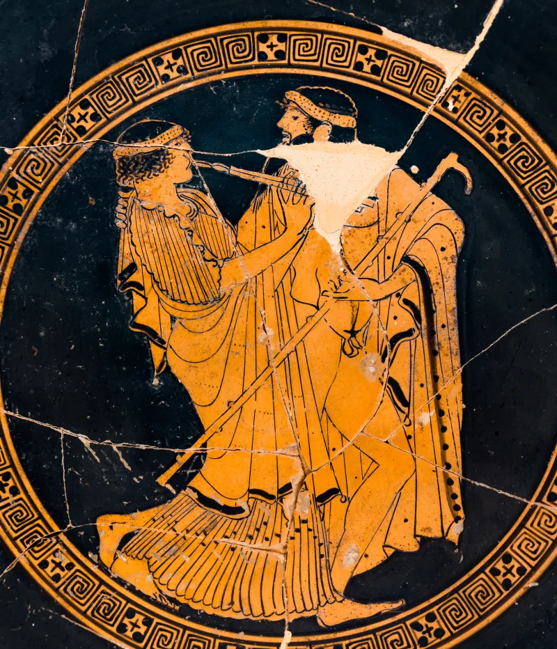 Brygos Painter - Arv 372 31 - Komast And Female Flute-Player - Love-Making - Firenze Man 3921 - 