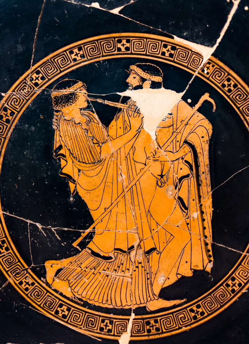 Brygos Painter - Arv 372 31 - Komast And Female Flute-Player - Love-Making - Firenze Man 3921 - 