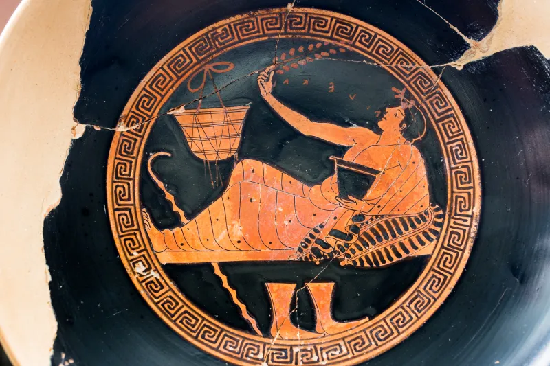 Brygos Painter Arv 376 90 Youth Reclining At Symposion 