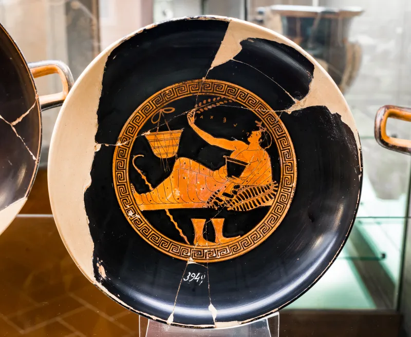Brygos Painter - Arv 376 90 - Youth Reclining At Symposion - Firenze Man 3949 - 