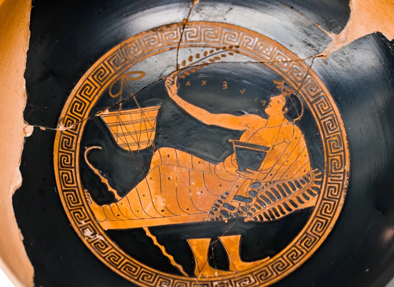 Brygos Painter - Arv 376 90 - Youth Reclining At Symposion - Firenze Man 3949 - 