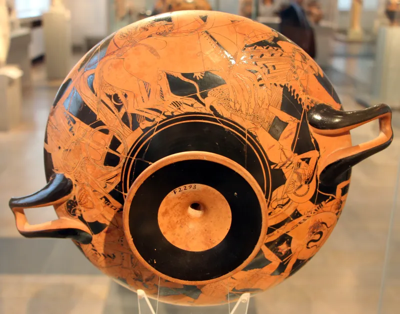 Pittore Di Brygos, Kylix Con Selene E Gigantomachia, Attica 490 Ac Da Vulci 