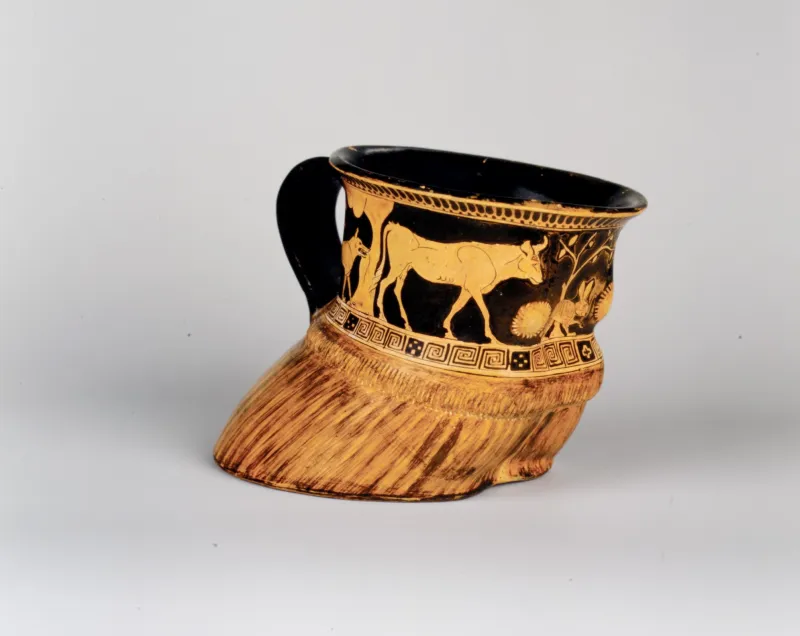 Terracotta Cup- Cow's Hoof Met 