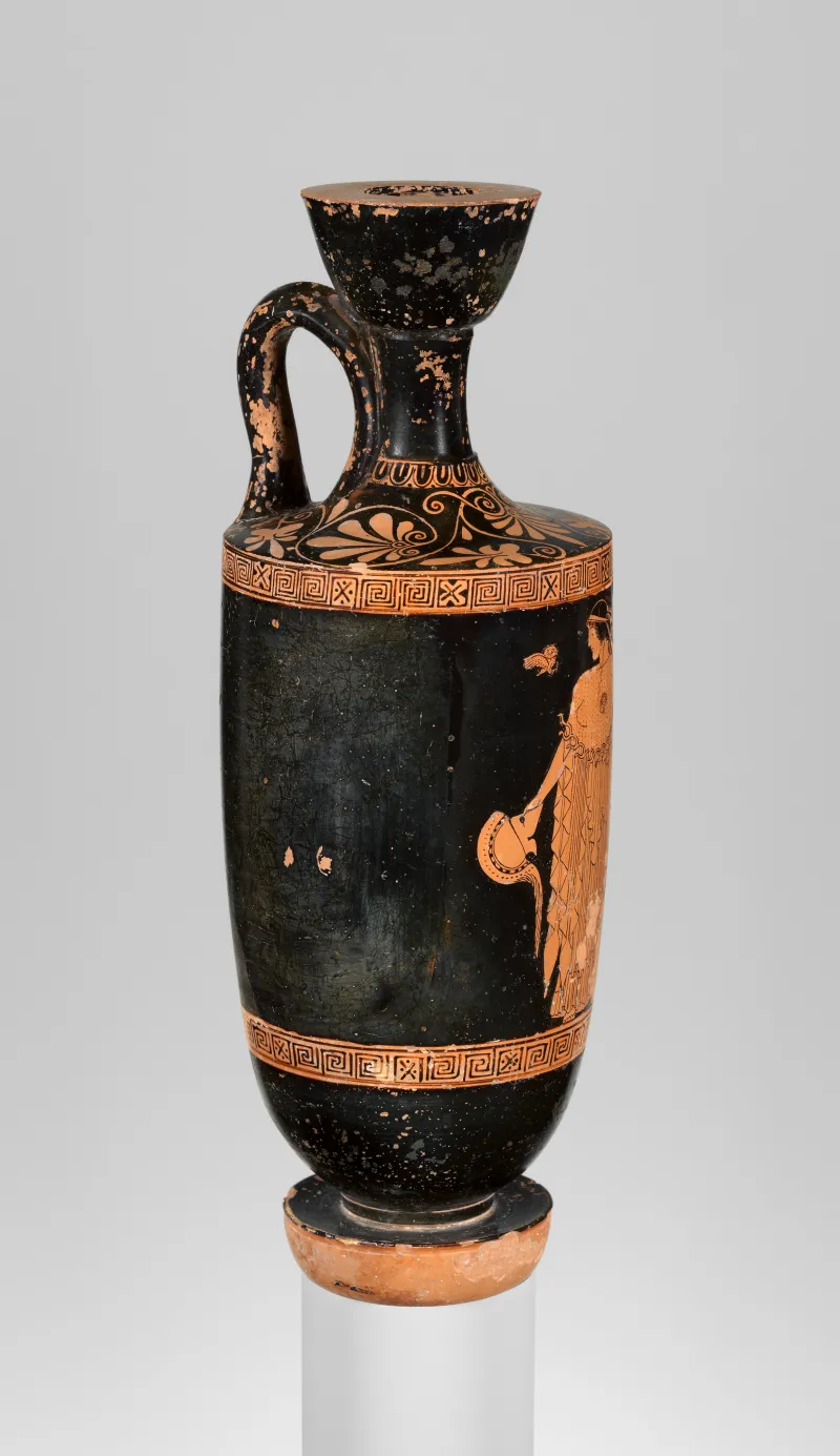 Terracotta Lekythos (Oil Flask) Met 