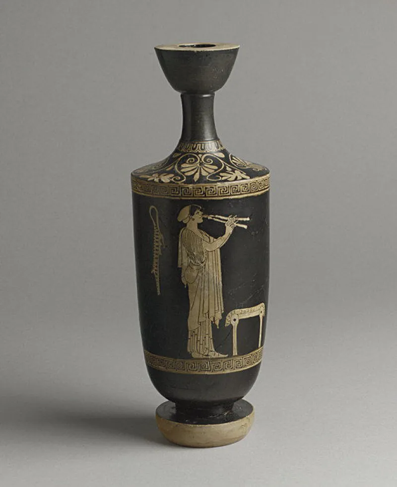 Terracotta Lekythos (Oil Flask) Met 