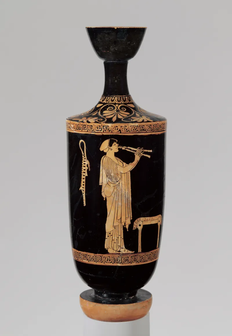 Terracotta Lekythos (Oil Flask) Met 