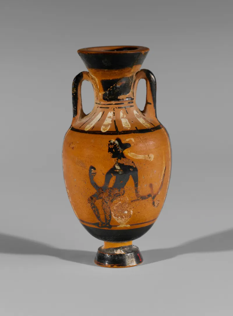Terracotta Miniature Panathenaic Amphora Met 