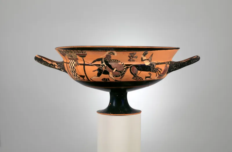 Terracotta Kylix- Siana Cup (Drinking Cup) Met 