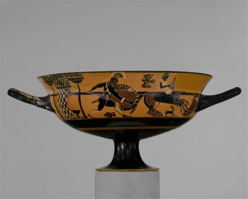 Terracotta Kylix- Siana Cup (Drinking Cup) Met 