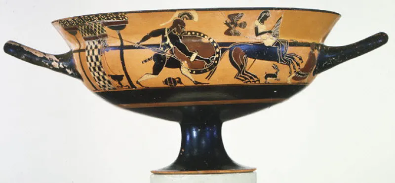 Terracotta Kylix- Siana Cup (Drinking Cup) Met 