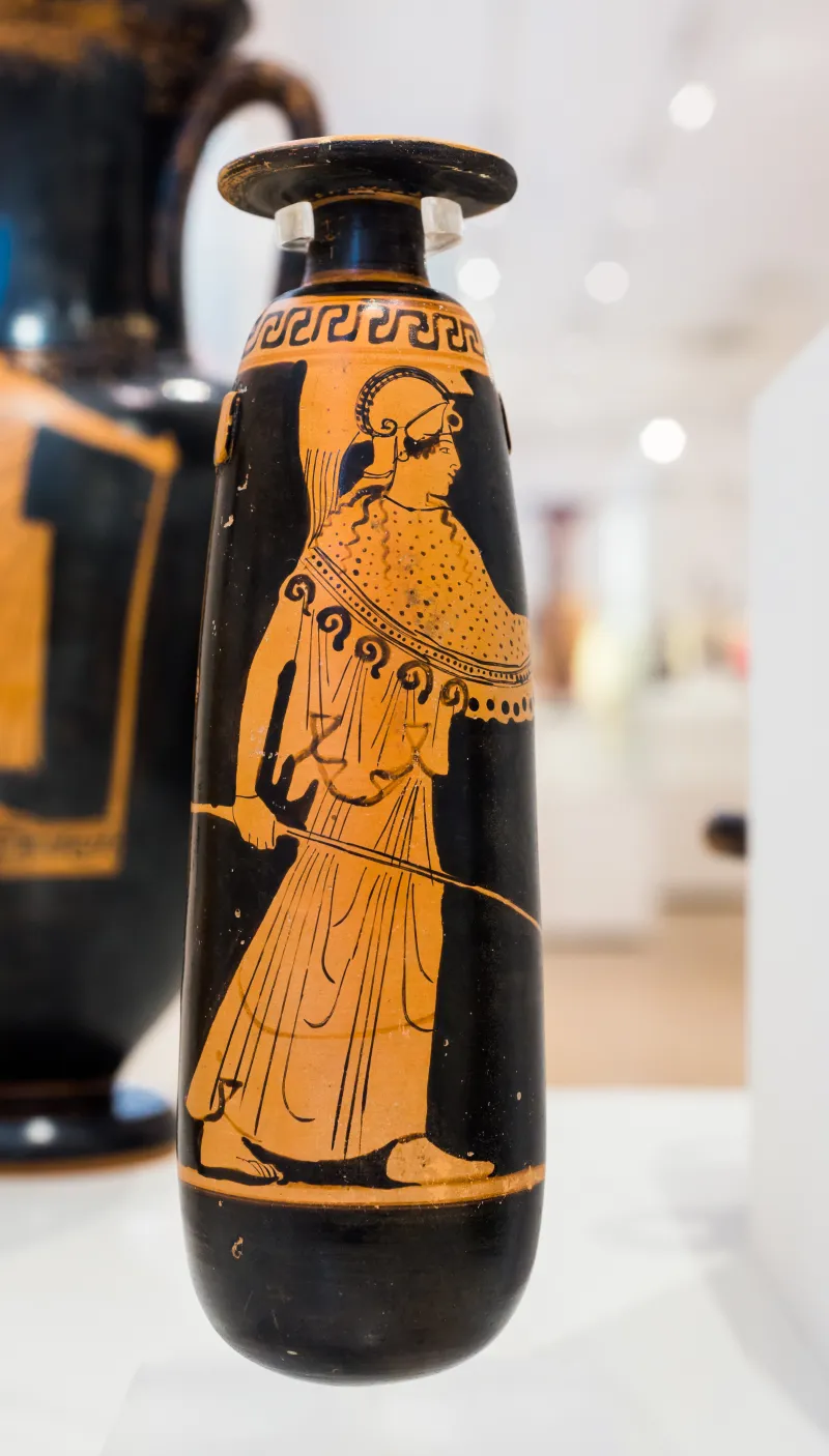 Carlsruhe Painter - Arv 735 107 - Athena Pursuing Woman - Athens Nam 17917 - 