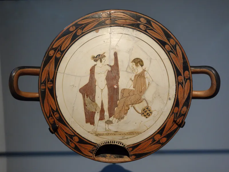 Cup With White-Ground Cover Apollo And Muse (Boston Mfa 