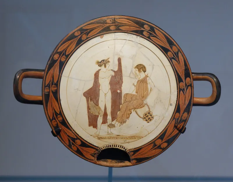 Cup With White-Ground Cover Apollo And Muse (Boston Mfa 