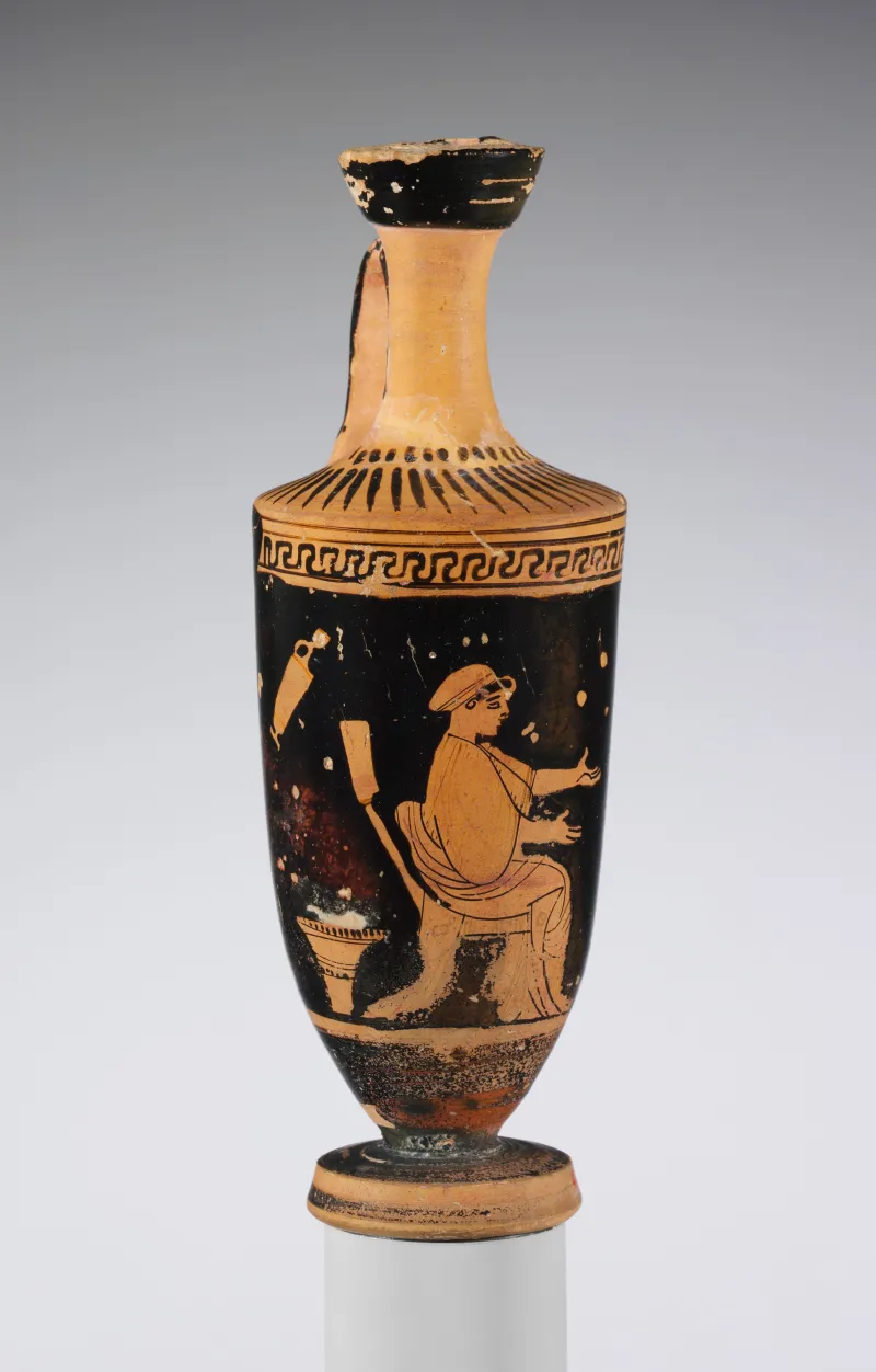 Terracotta Lekythos (Oil Flask) Met 