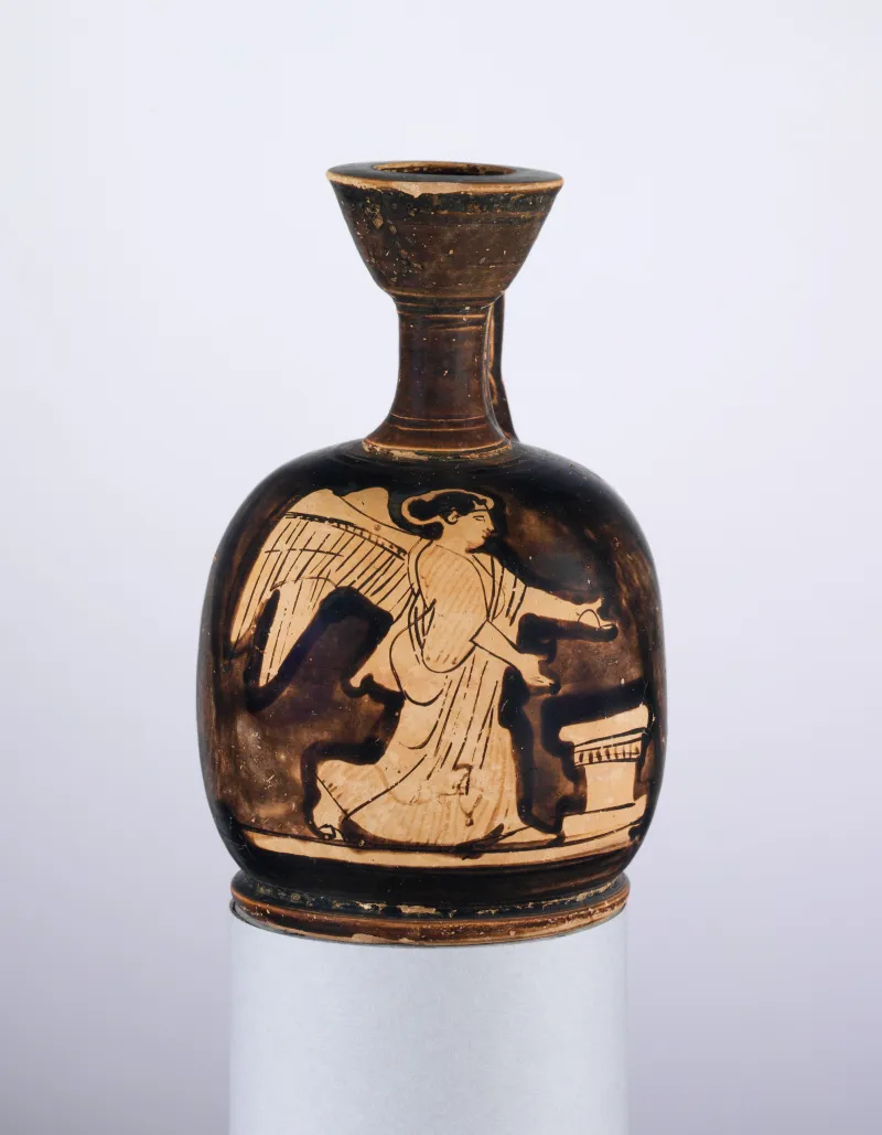 Terracotta Squat Lekythos Met 