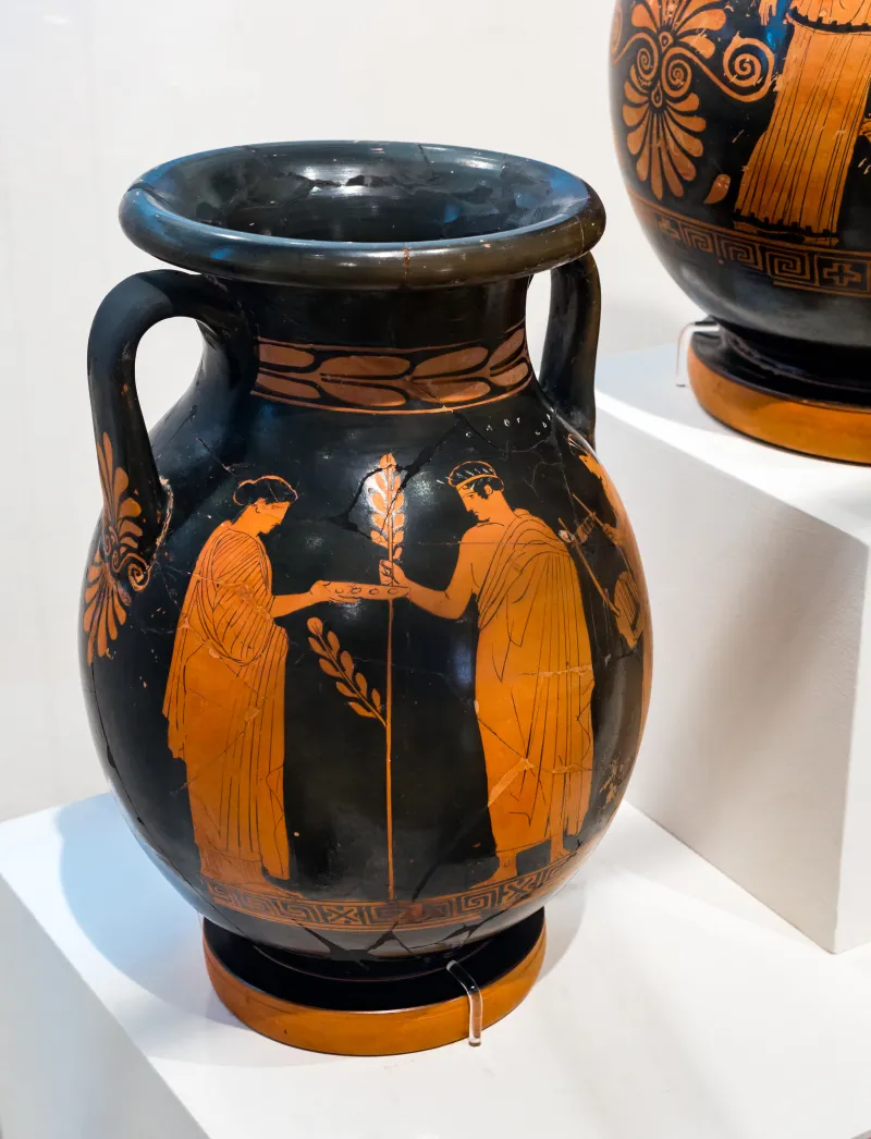 Cassel Painter - Arv 1084 18 - Apollon Between Muses - Draped Youths - Athens Nam 1467 - 