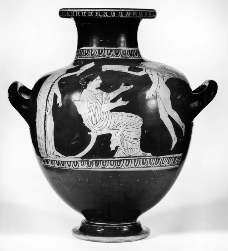 Cassel Painter - Kalpis With Toilette Scene With Two Women And Eros - Walters 4878 - Side 