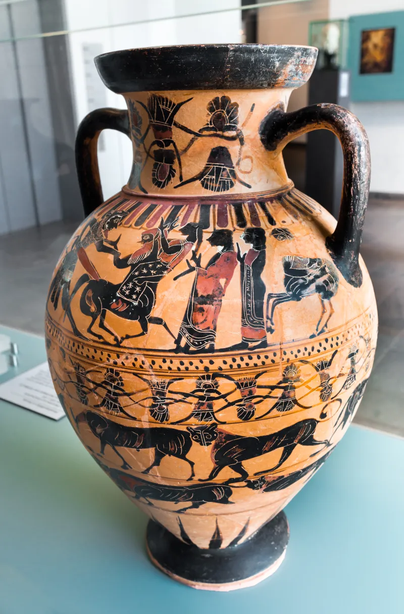 Castellani Painter - Abv 105 2 - Herakles With Nessos And Deianeira - Dancing Men - Animal Friezes - Kassel As T 385 - 