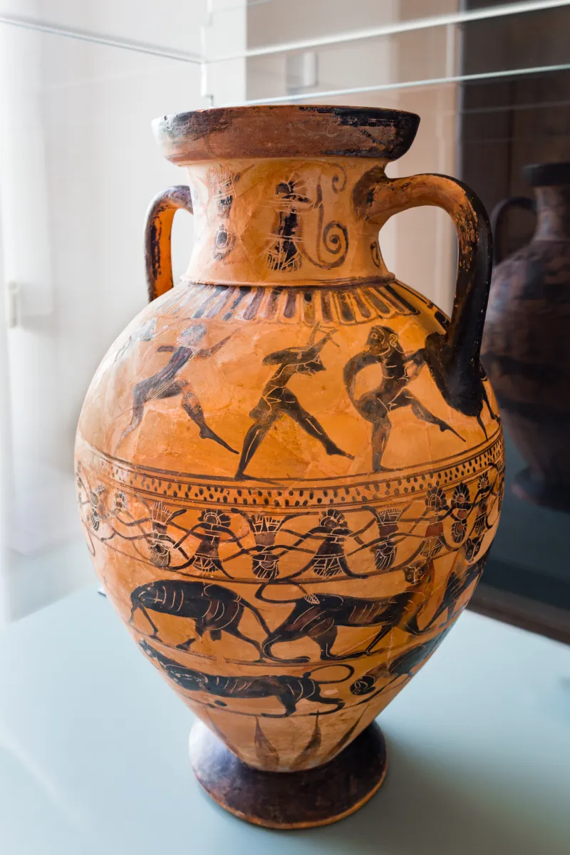 Castellani Painter - Abv 105 2 - Herakles With Nessos And Deianeira - Dancing Men - Animal Friezes - Kassel As T 385 - 