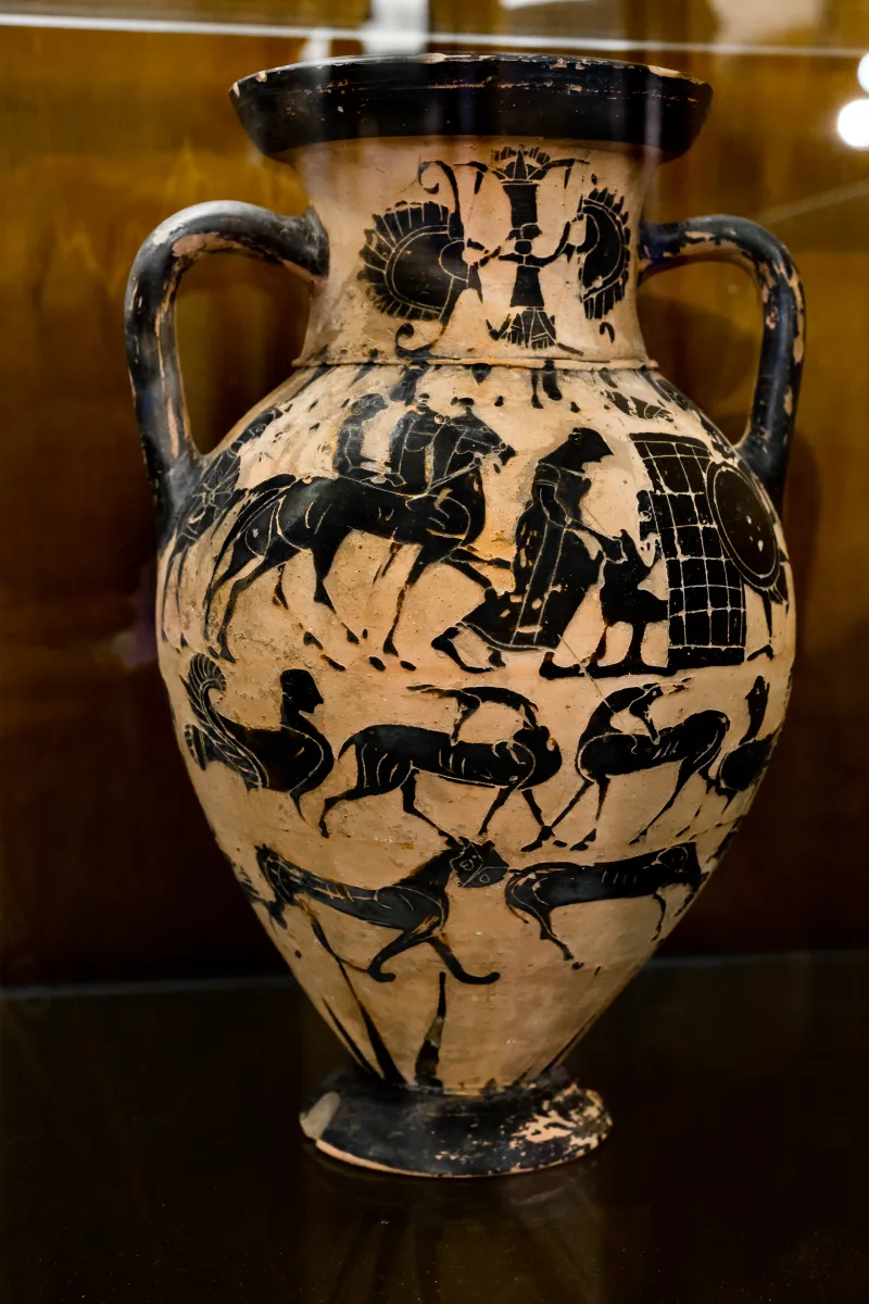 Castellani Painter - Abv 95 2 - Ambush Of Troilos - Hoplites - Animal Friezes - Roma Mcpcpn 