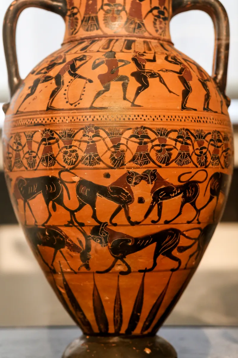 Castellani Painter - Abv 98 45 - Herakles And The Amazons - Komos - Animal Friezes - Berlin As F 1710 - 