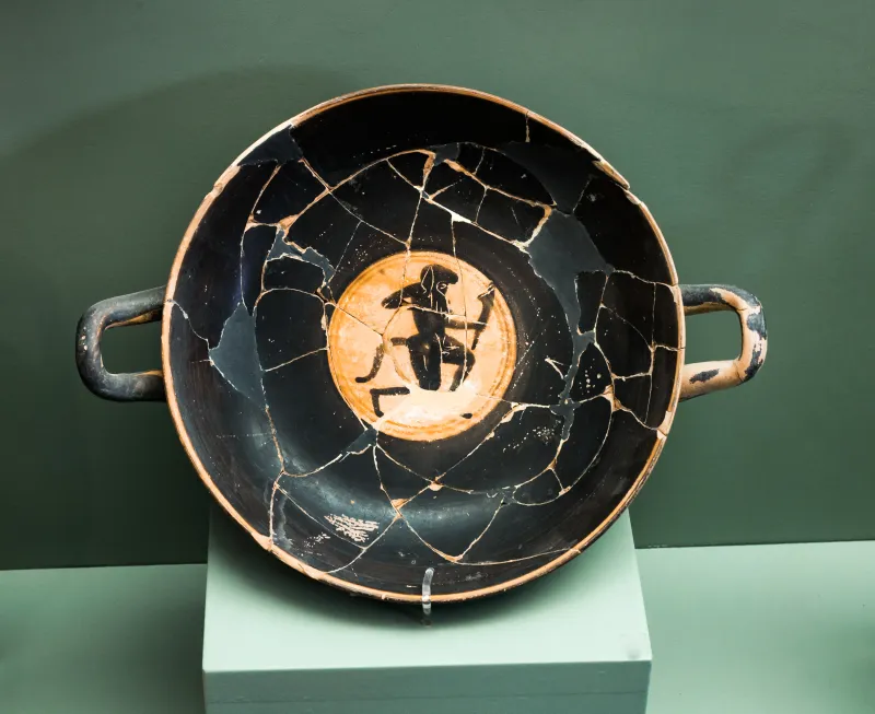 Caylus Painter - Abv 635 46 - Satyr - Herakles And The Lion - Rhodos Am Probably 6602 - 