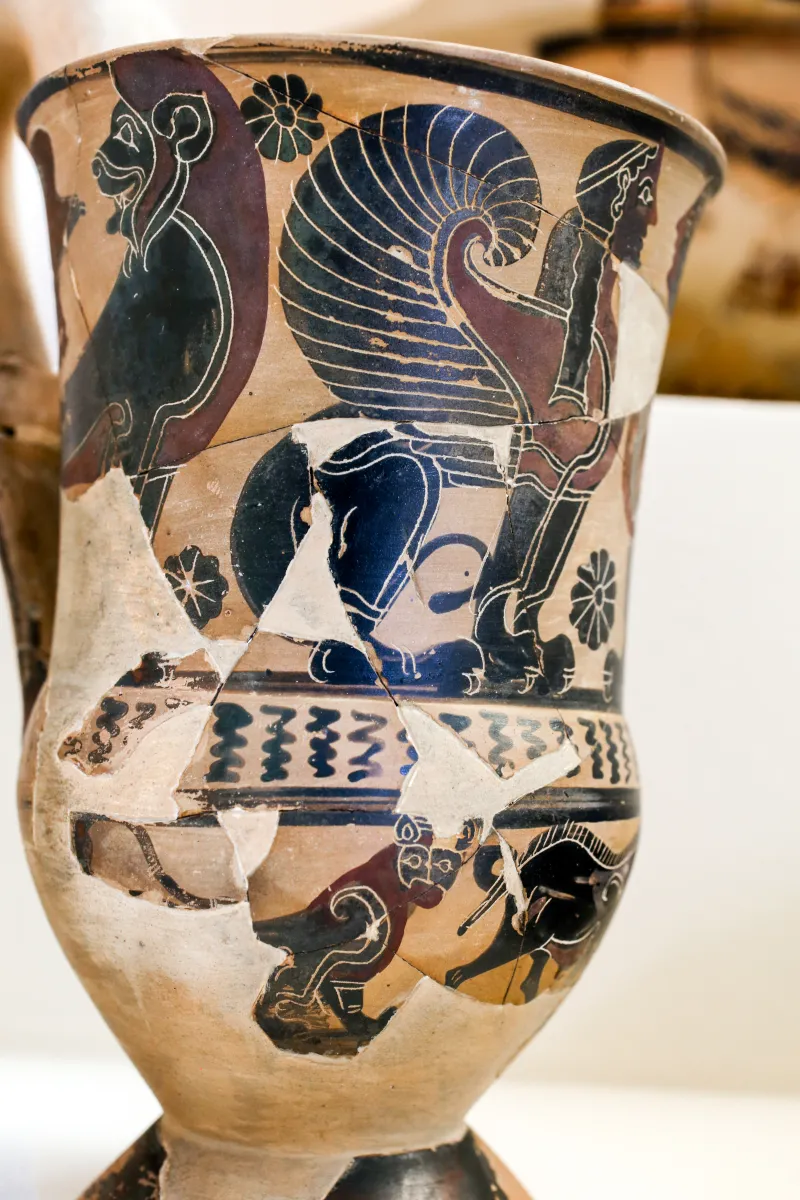 Kerameikos Painter - Abv 18 1 - Confronted Sphinxes Between Lions - Boar Between Panthers - Athens Km 42 - 