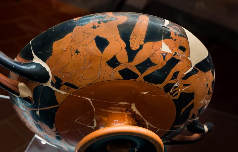 Kachrylion (Potter) Arv 108 27 Eros Flying With Flower - Deeds Of Theseus 