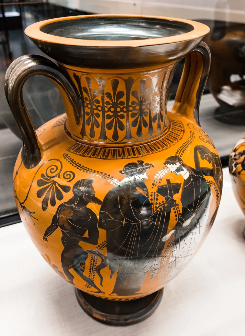 Chiusi Painter - Abv 371 145 - Herakles And Triton - Dionysos And Ariadne With Satyrs - München As 1568 - 