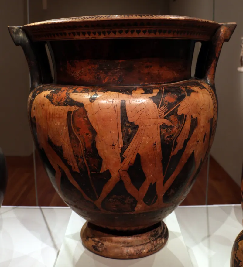 Pittore Di Cleveland, Cratere A Colonnine Eponimo, Con Ritorno Dal Simposio, Attica 470-460 Ac 