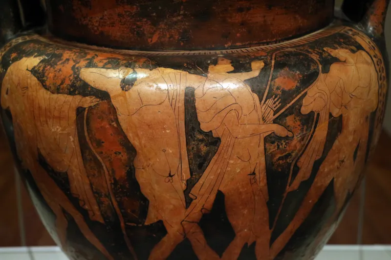 Pittore Di Cleveland, Cratere A Colonnine Eponimo, Con Ritorno Dal Simposio, Attica 470-460 Ac 