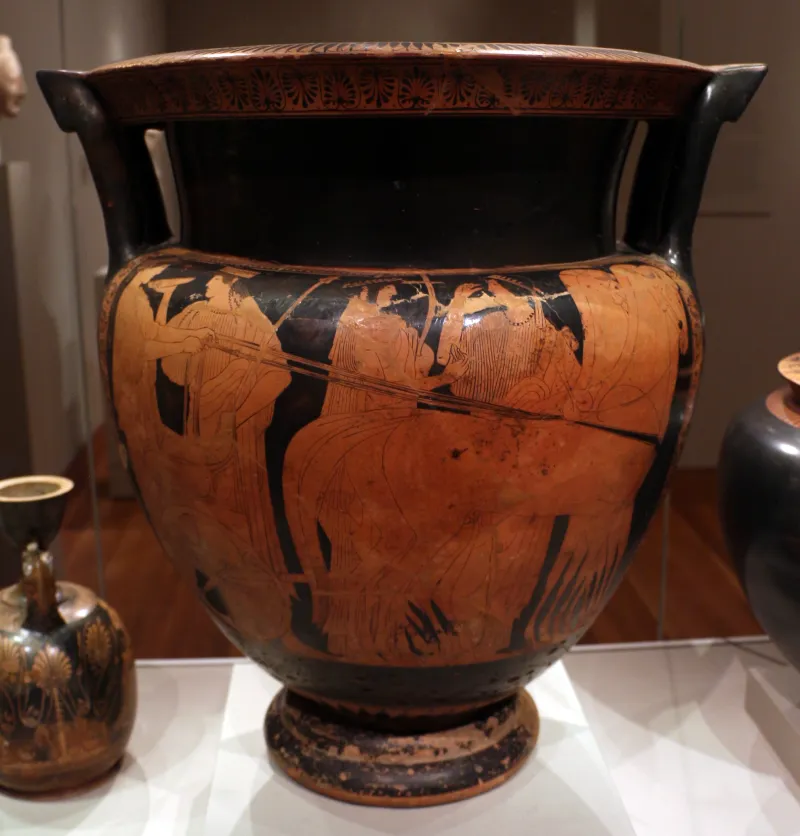 Pittore Di Cleveland, Cratere A Colonnine Eponimo, Con Ritorno Dal Simposio, Attica 470-460 Ac 