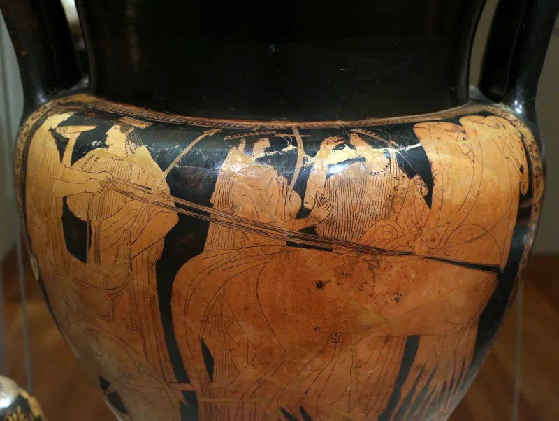 Pittore Di Cleveland, Cratere A Colonnine Eponimo, Con Ritorno Dal Simposio, Attica 470-460 Ac 