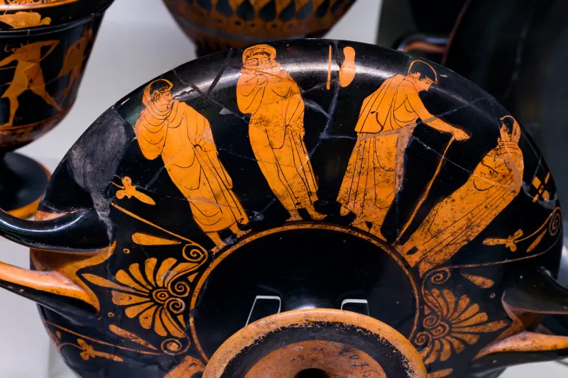 Curtius Painter - Arv 934 63 - Draped Youth And Athlete - Draped Youths Conversing - Roma Mnevg 20767 - 