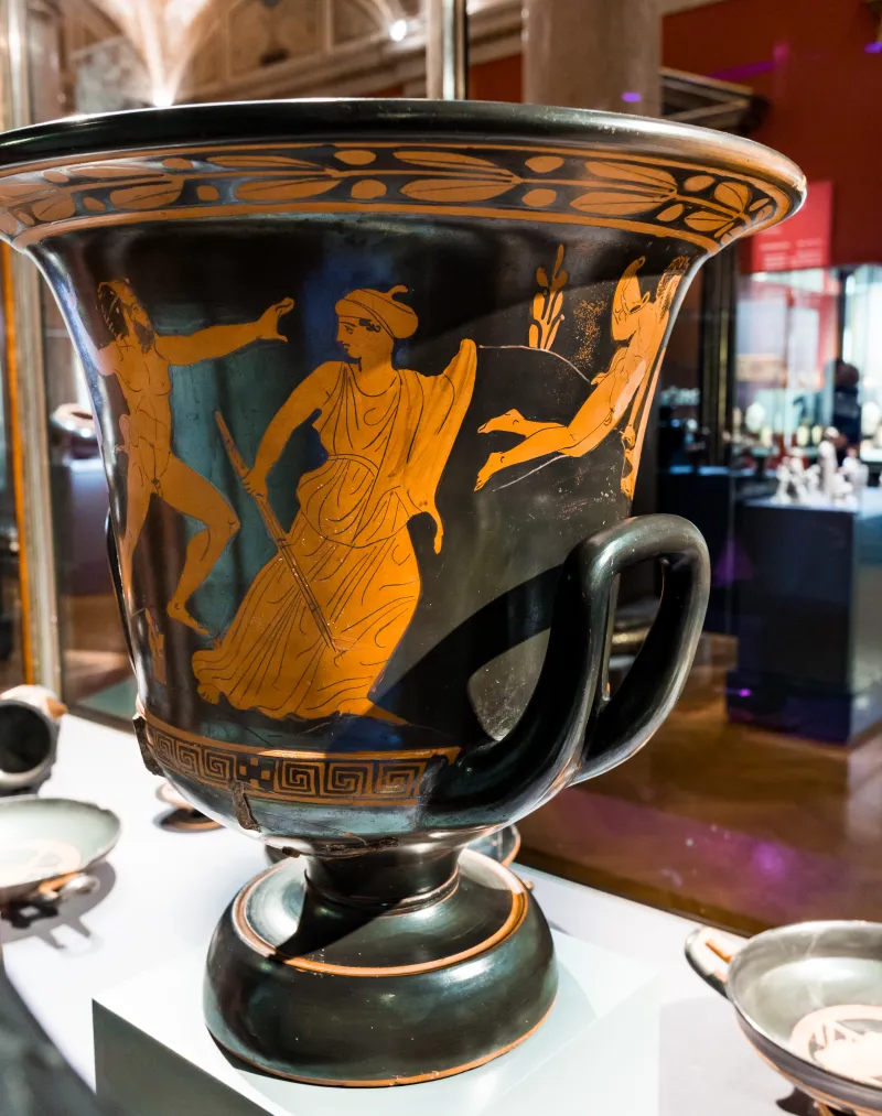 Dinos Painter - Arv 1152 8 - Dionysos And Himeros With Maenads And Satyrs - Wien Khm As Iv 1024 - 
